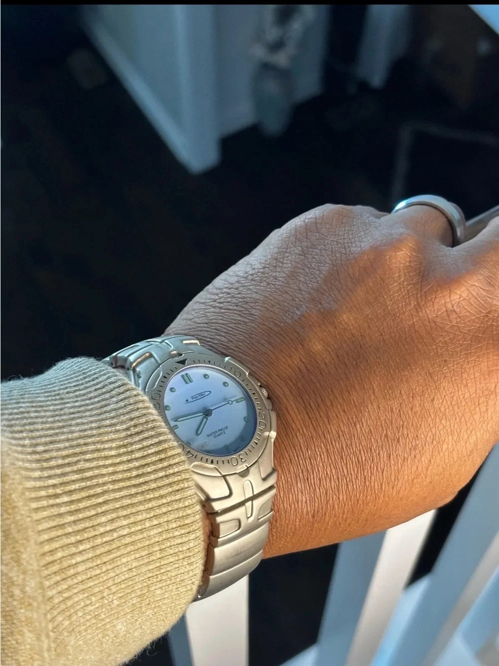 Polo Max Stainless Steel Sport Watch in Silver